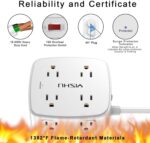 YISHU - Regleta de alimentación 10 pies - Imagen 3